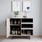 Merrick Lane Aloise Bar and Sideboard with Storage Cabinet, Hanging Stemware Holders and Bottle Storage
